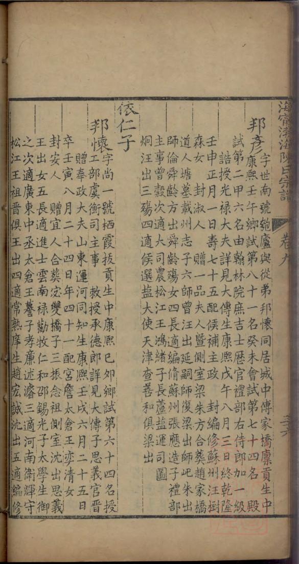 许氏族谱北京分支