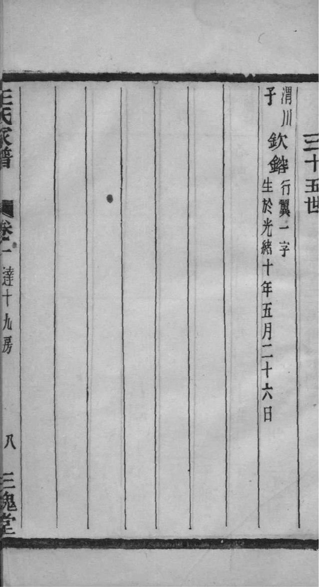 潘氏族谱福建分支