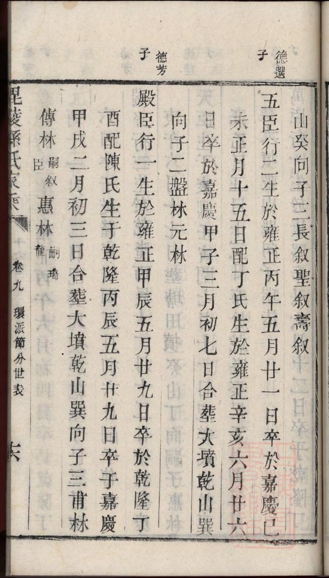 家族家族谱