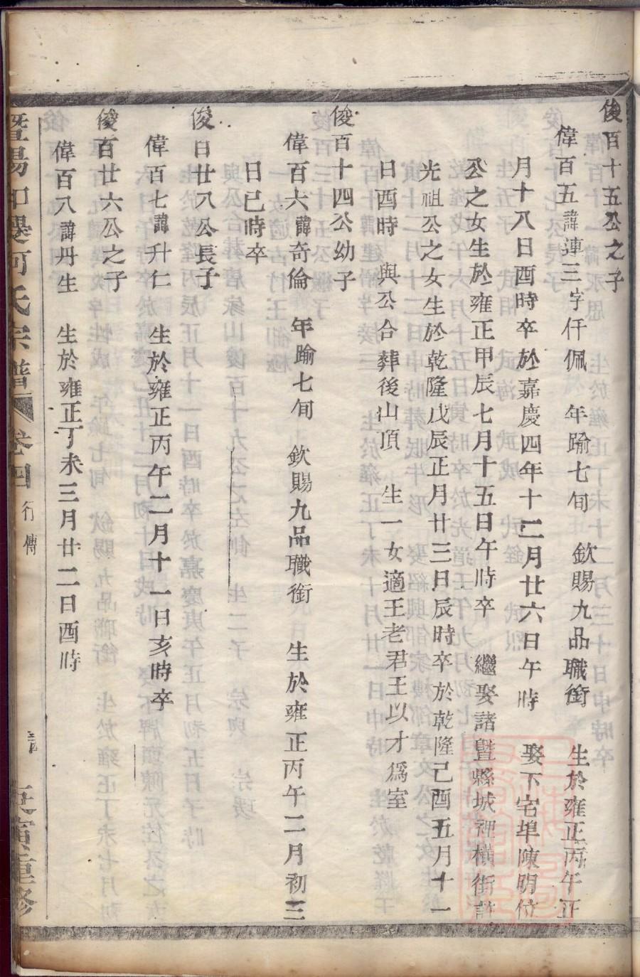 伏氏族谱序范本范文