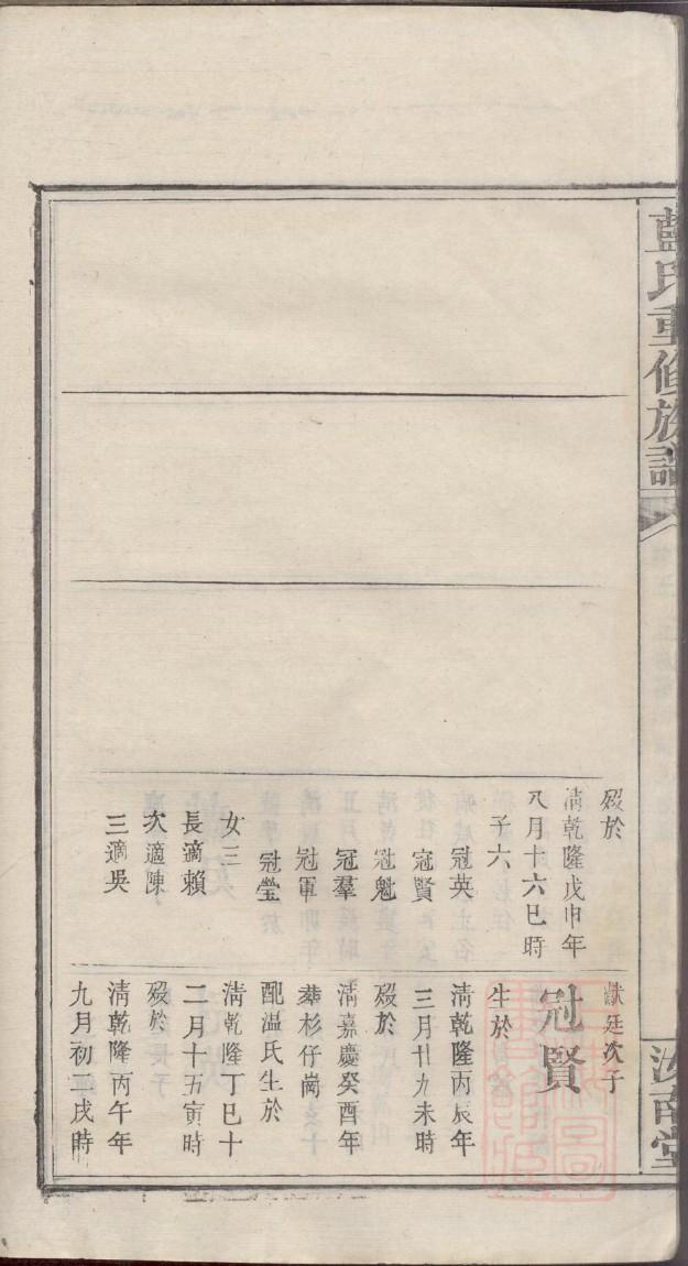 沈氏族谱广西分支