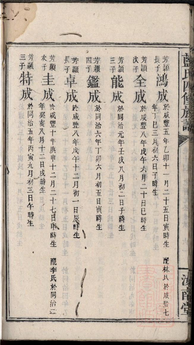 舒氏族谱视频