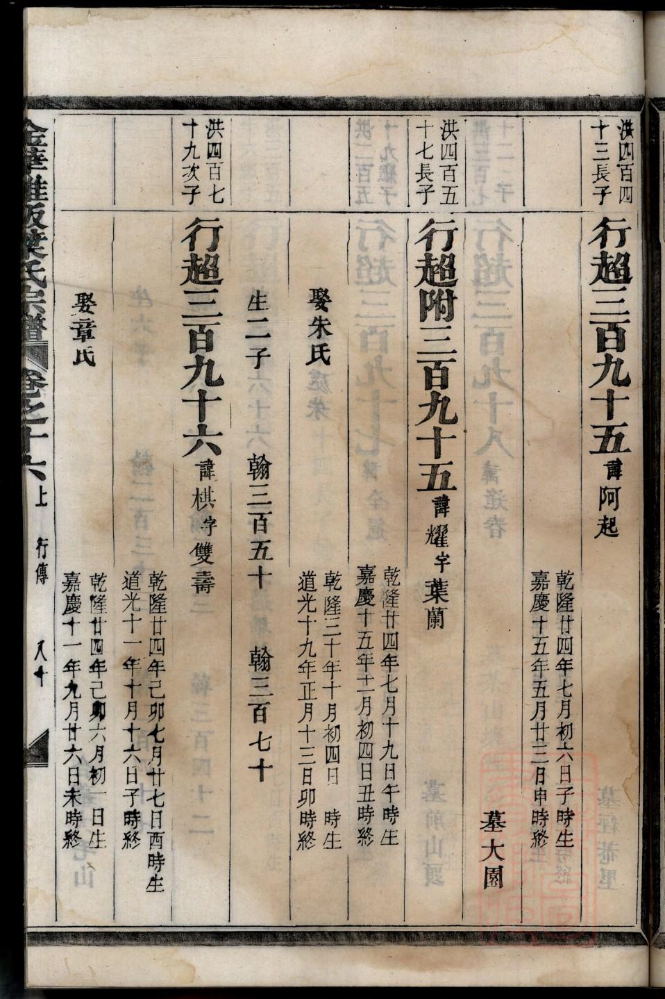 金家族谱查询