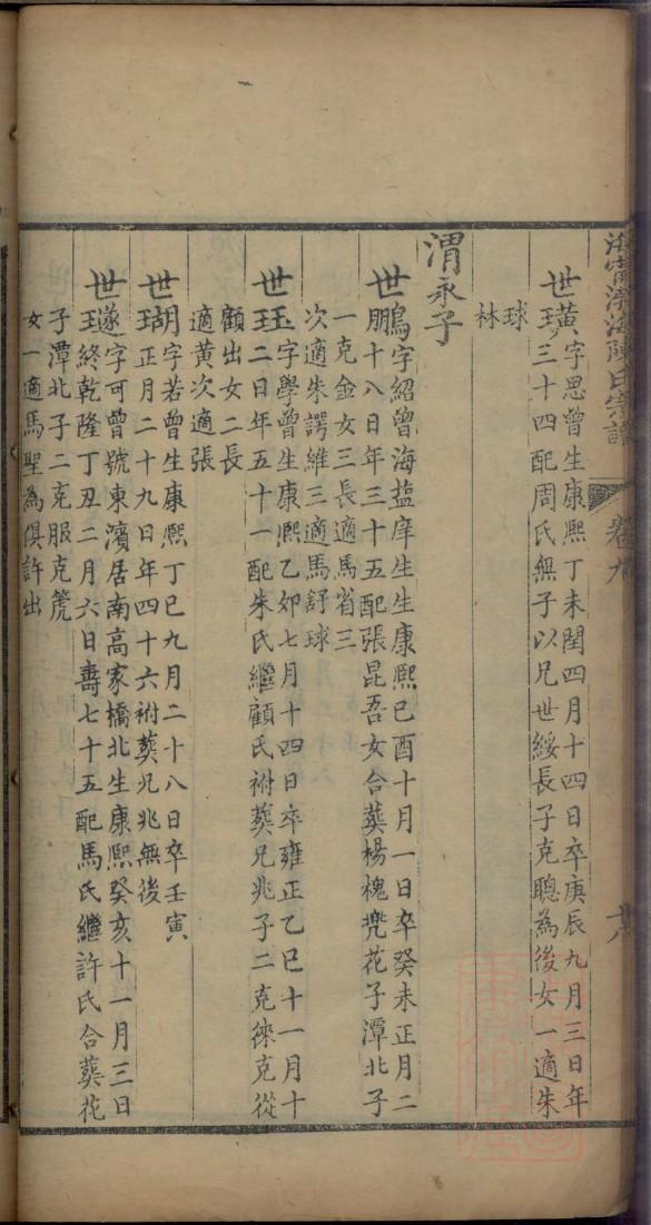 秋林铺任氏族谱