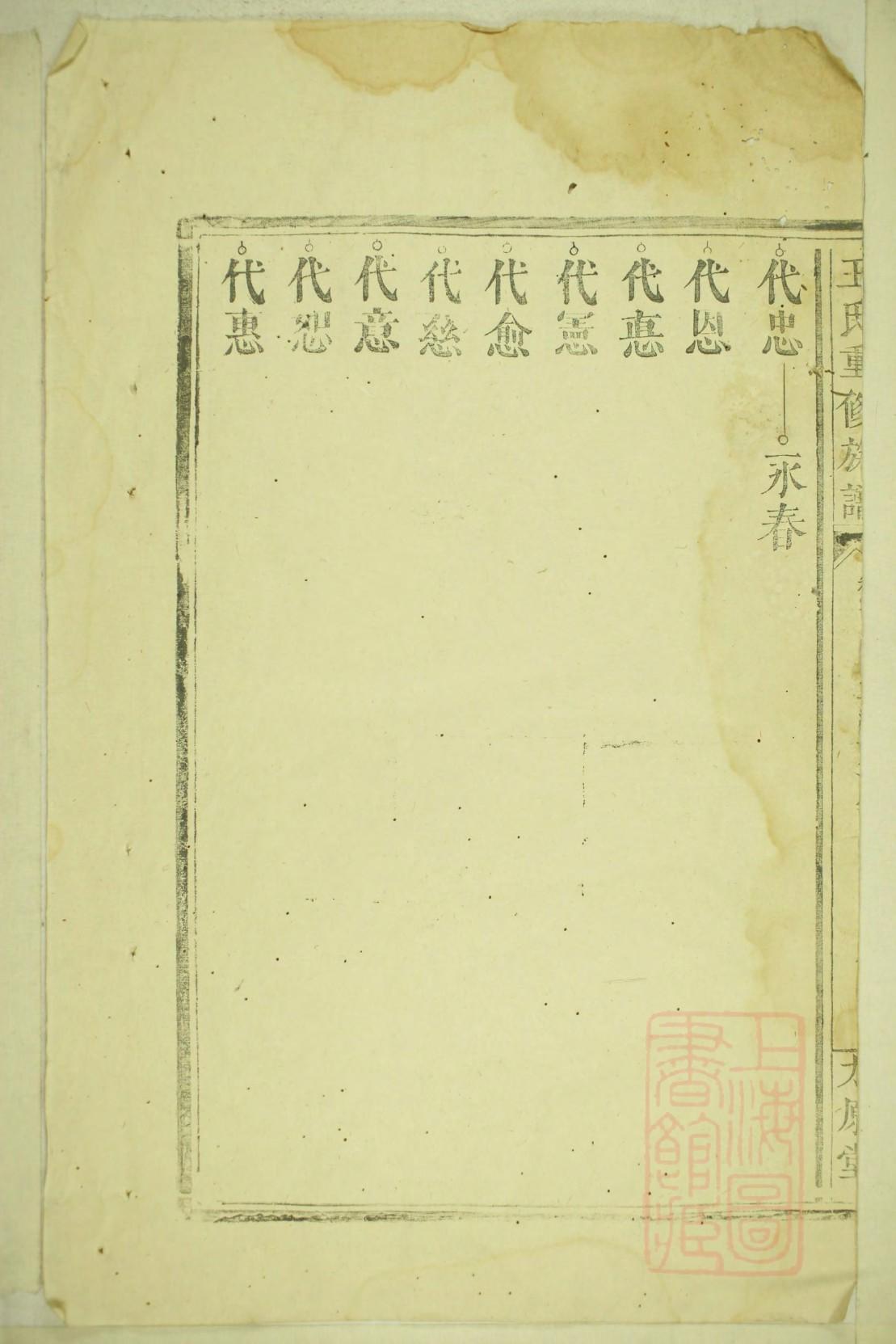 黎氏族谱海南分支