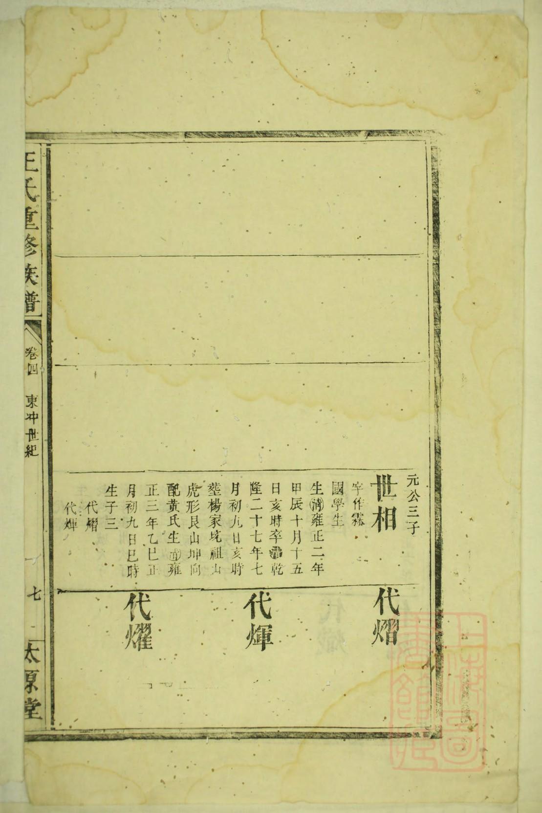 浦姓的姓氏排名