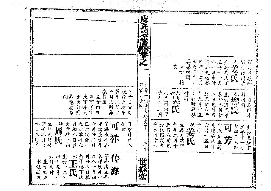 广东蔡氏族谱