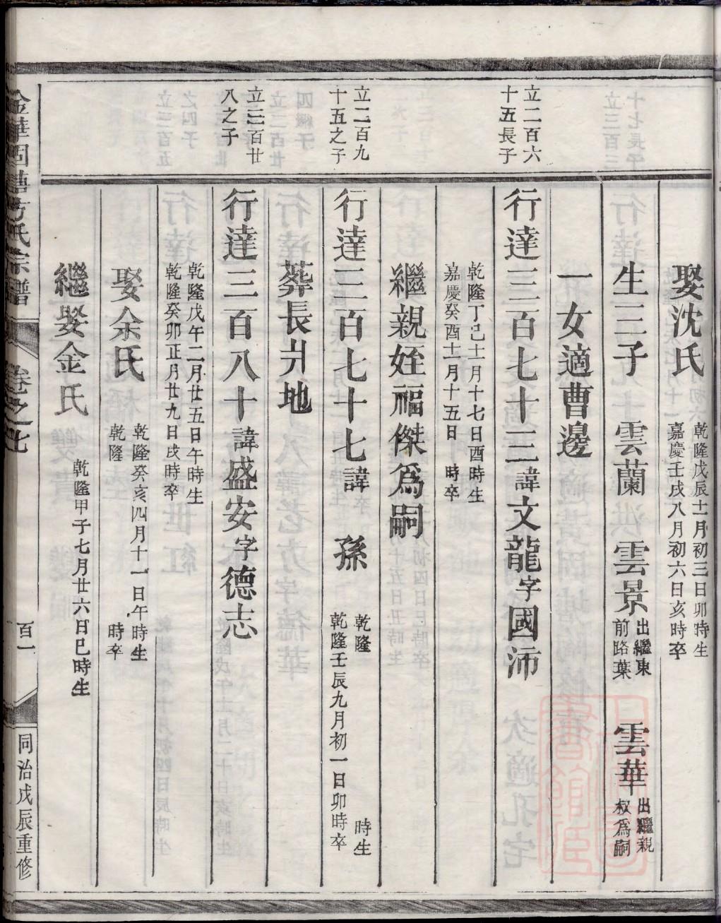 枚氏族谱序范本范文