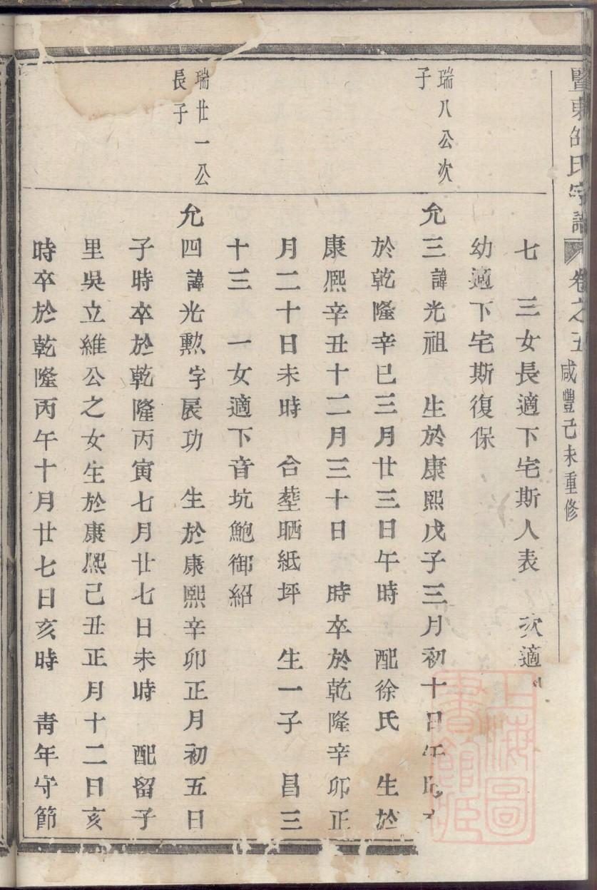 闻人氏族谱大全