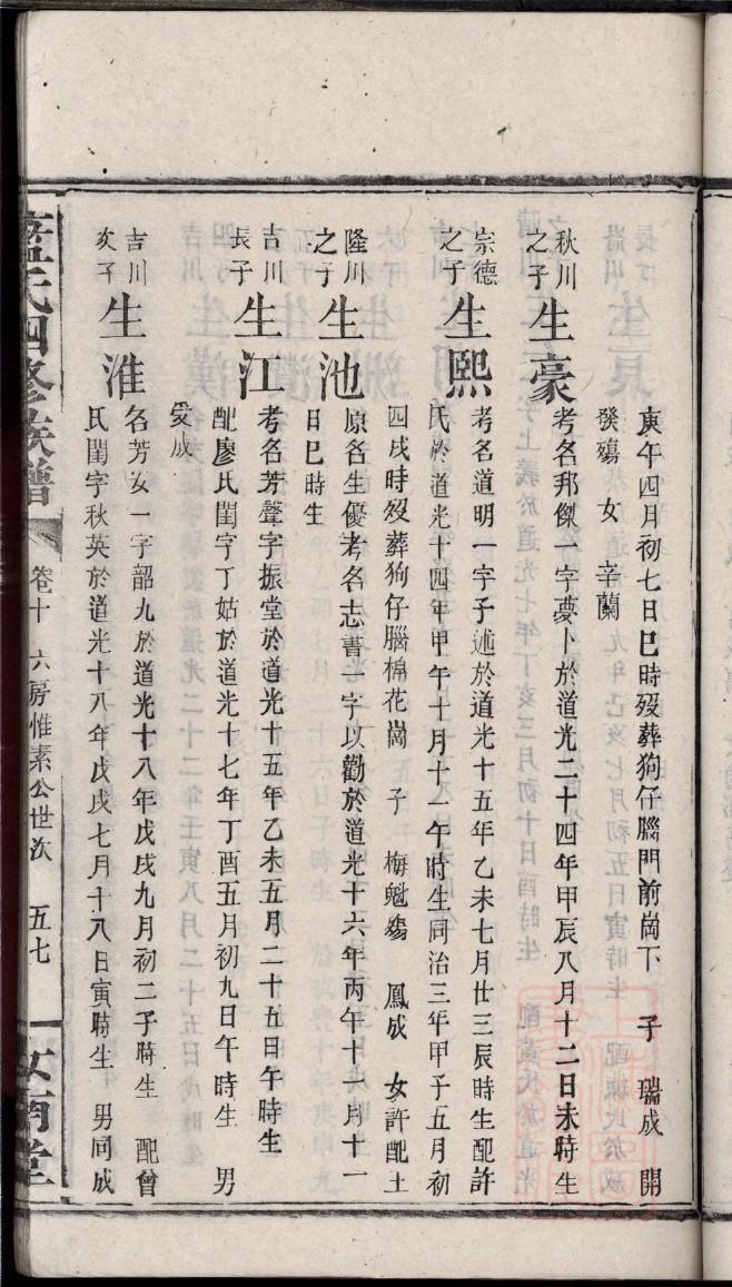 文氏族谱河南分支