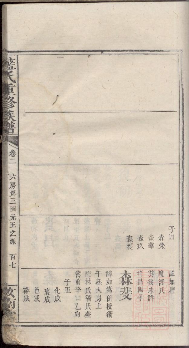 诏安沈氏族谱