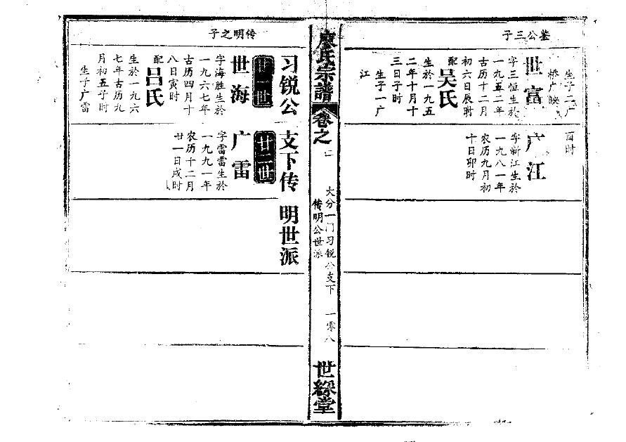 薄氏族谱大全