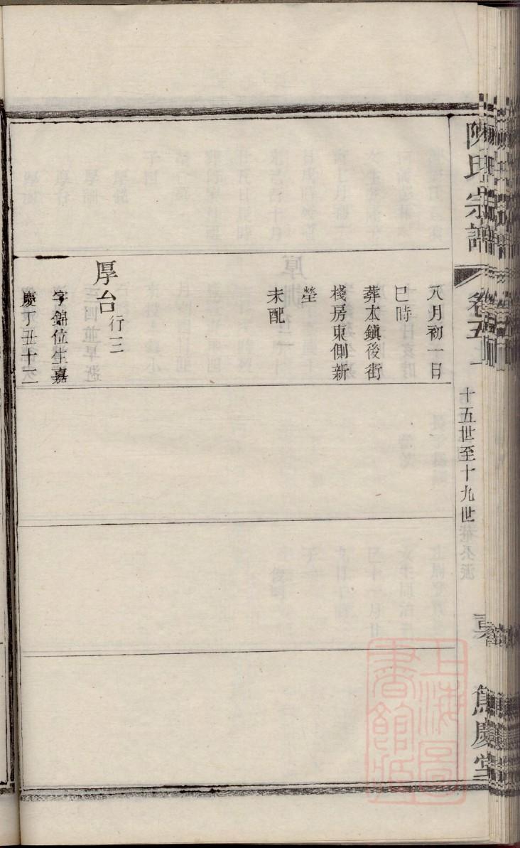杨姓家谱辈分表