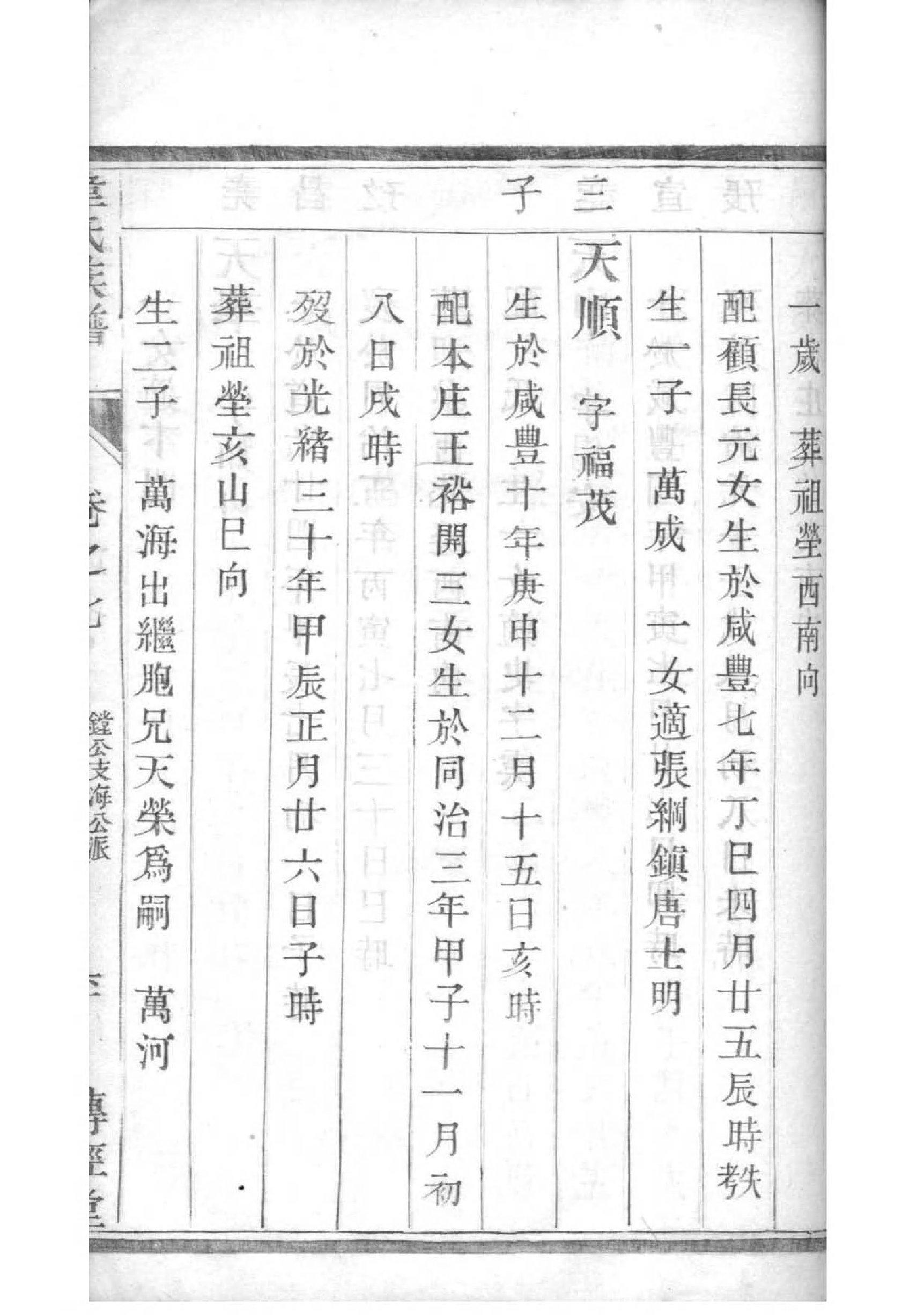 族谱单开一页是什么意思