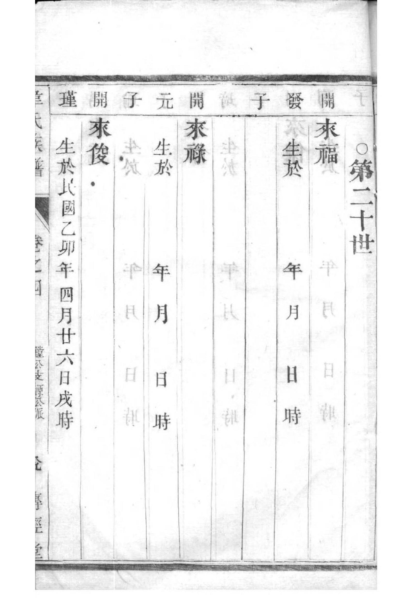苏氏族谱序