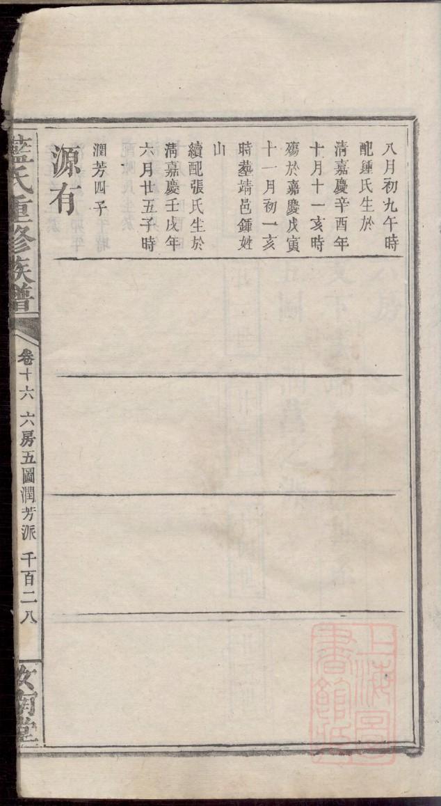 樊氏族谱辈分表