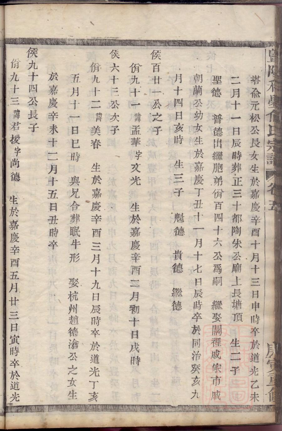 刘氏族谱四川