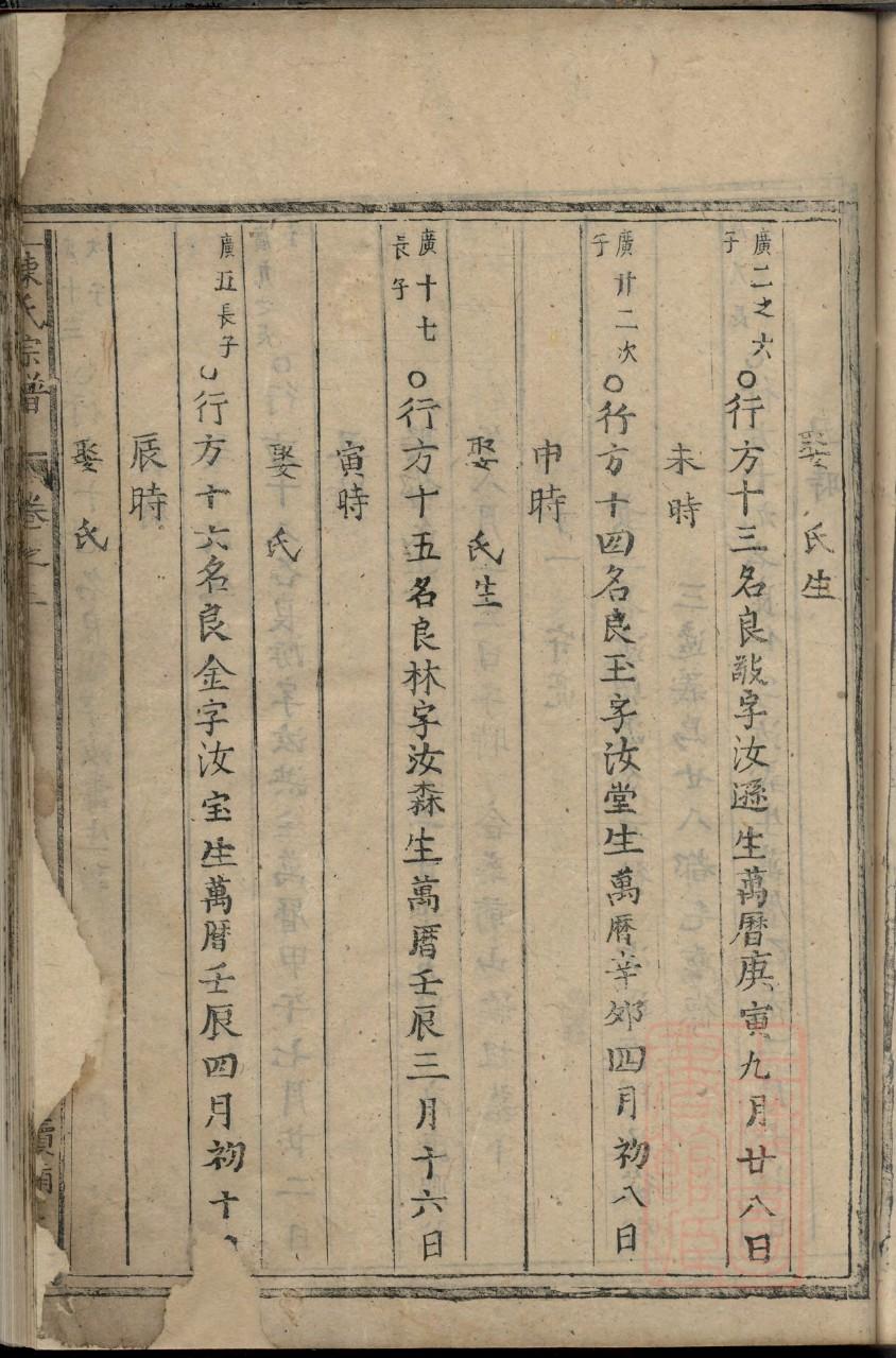 戴姓族谱