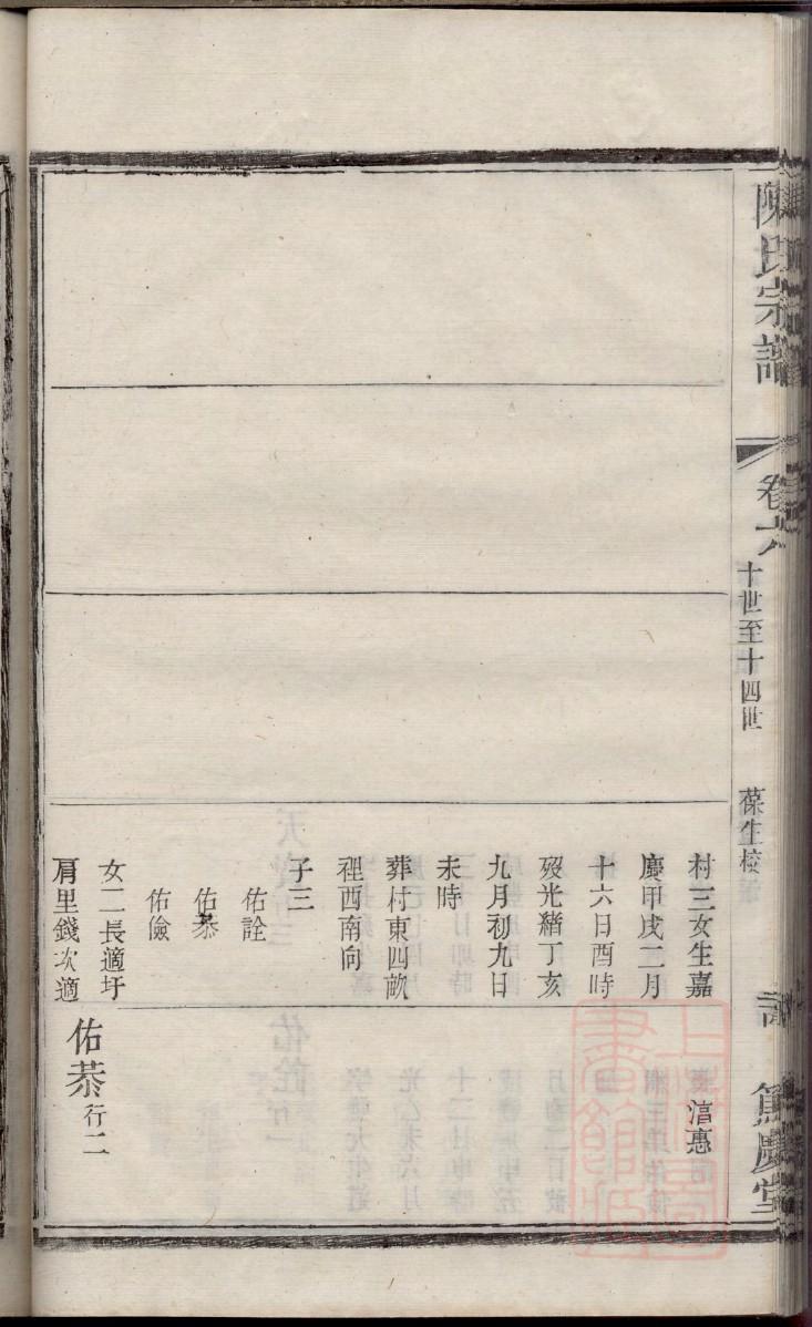 孟氏族谱辈分如何排的