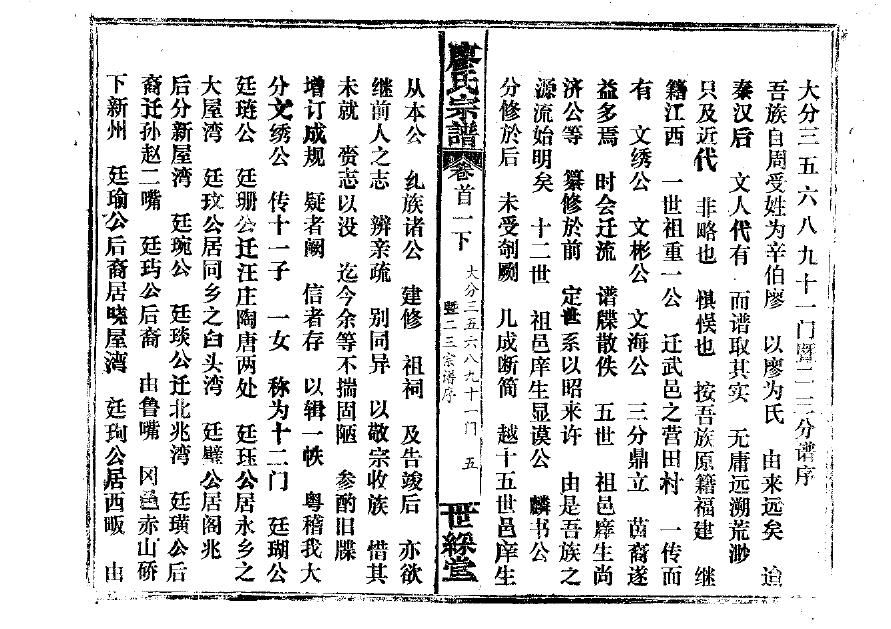 史氏族谱河南分支