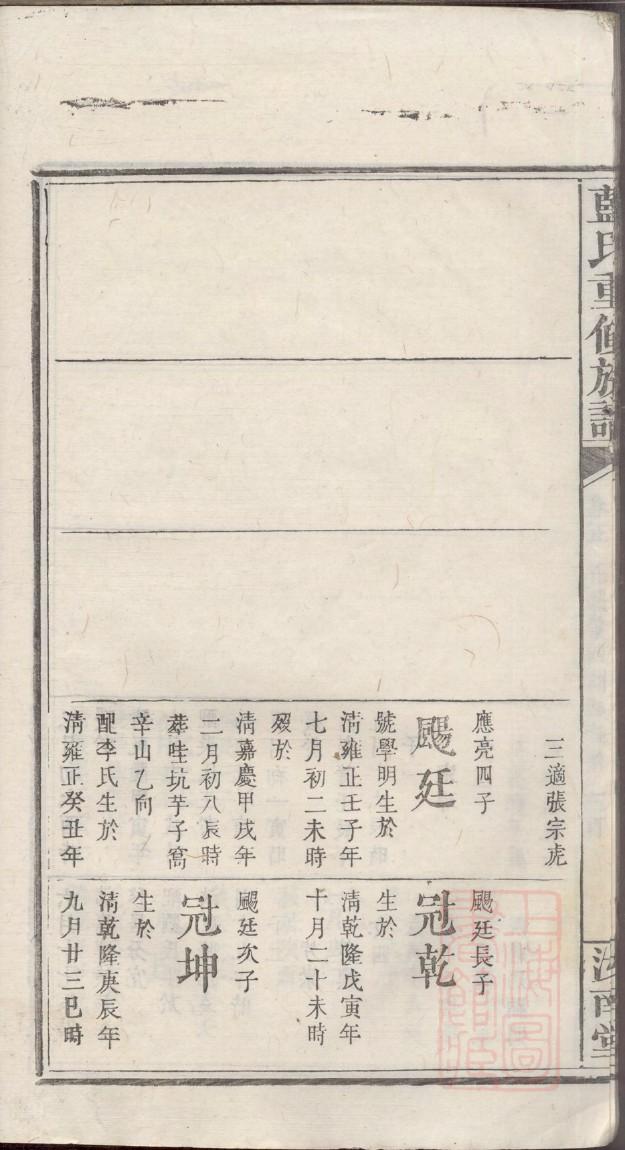 夏氏族谱河北分支