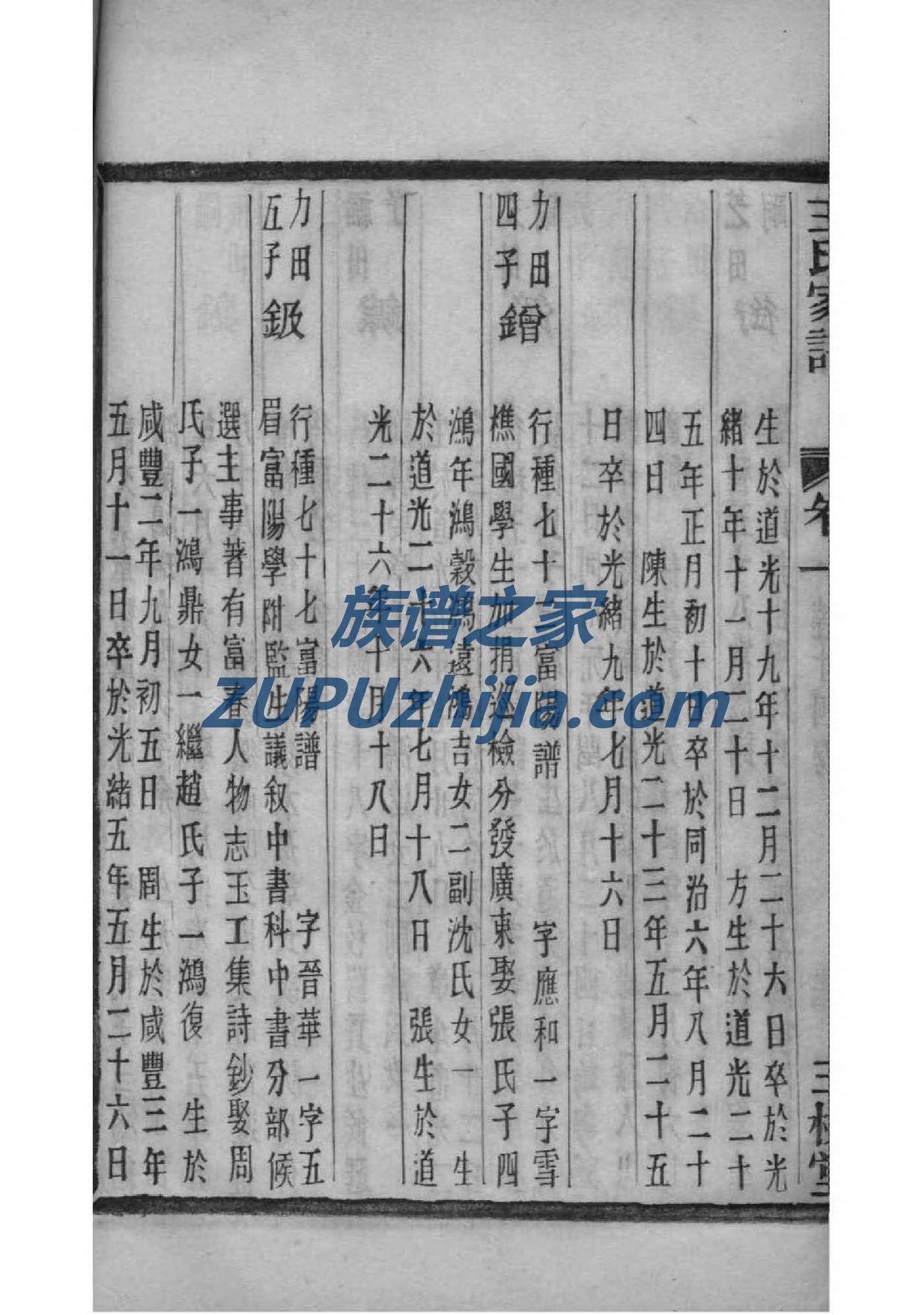 潘氏族谱甘肃分支