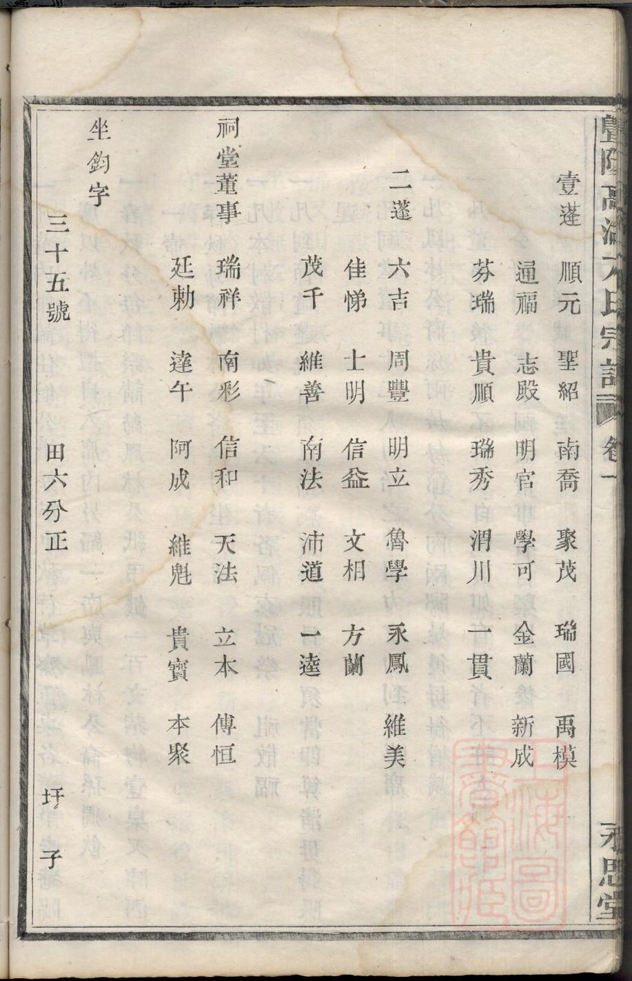 白塔镇金钩村袁氏族谱