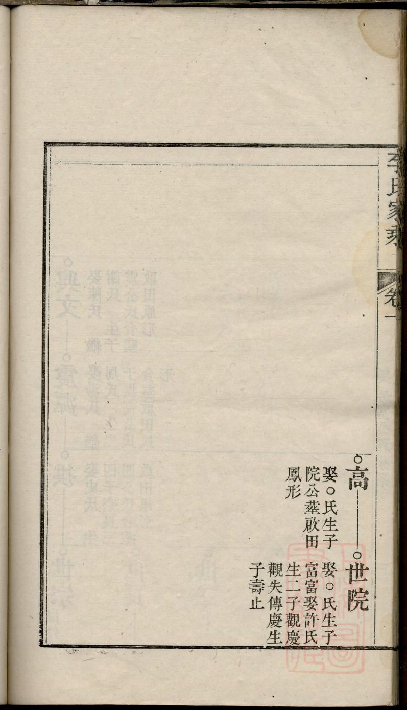 示氏族谱图片