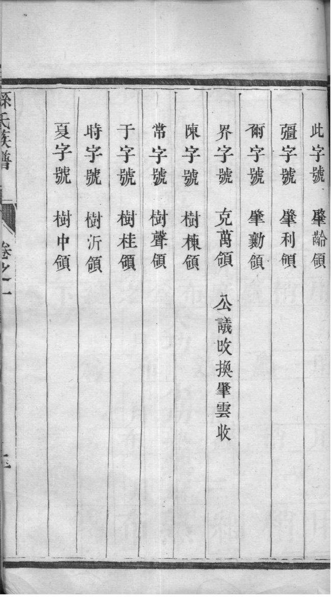 祖氏族谱字辈大全集