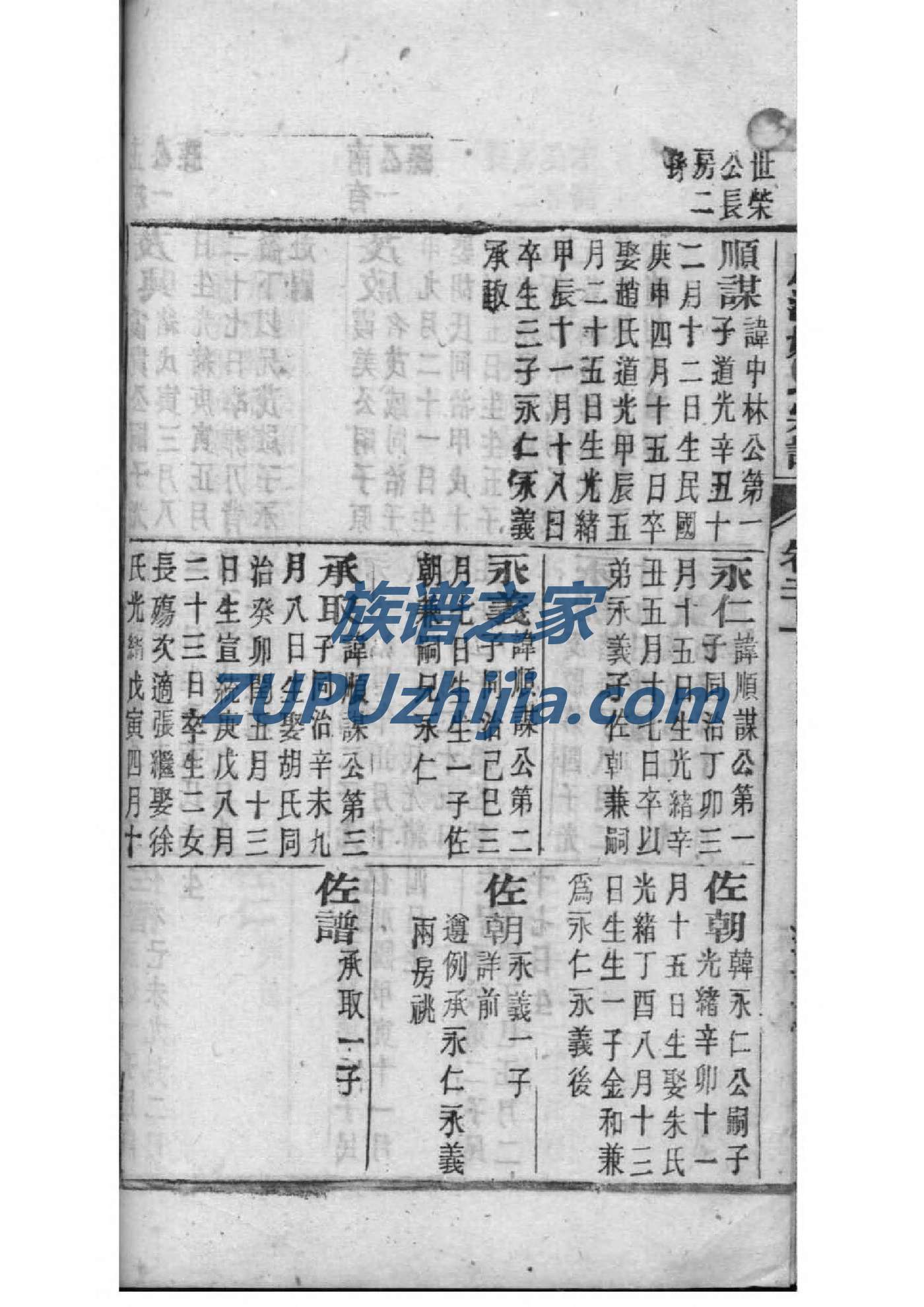 四川白氏家族族谱字辈