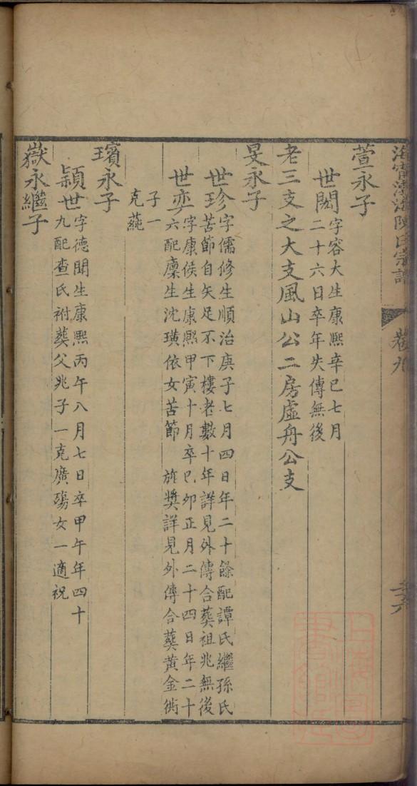 阎氏族谱序范本范文