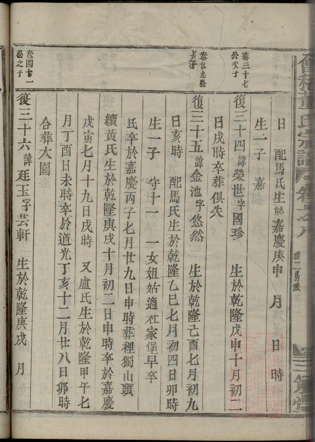 孟氏族谱十六字家训