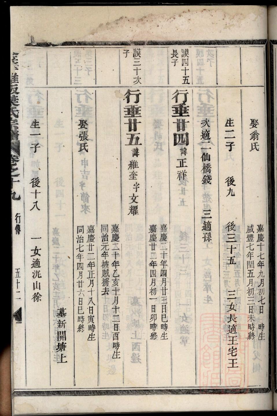 利氏族谱十六字家训