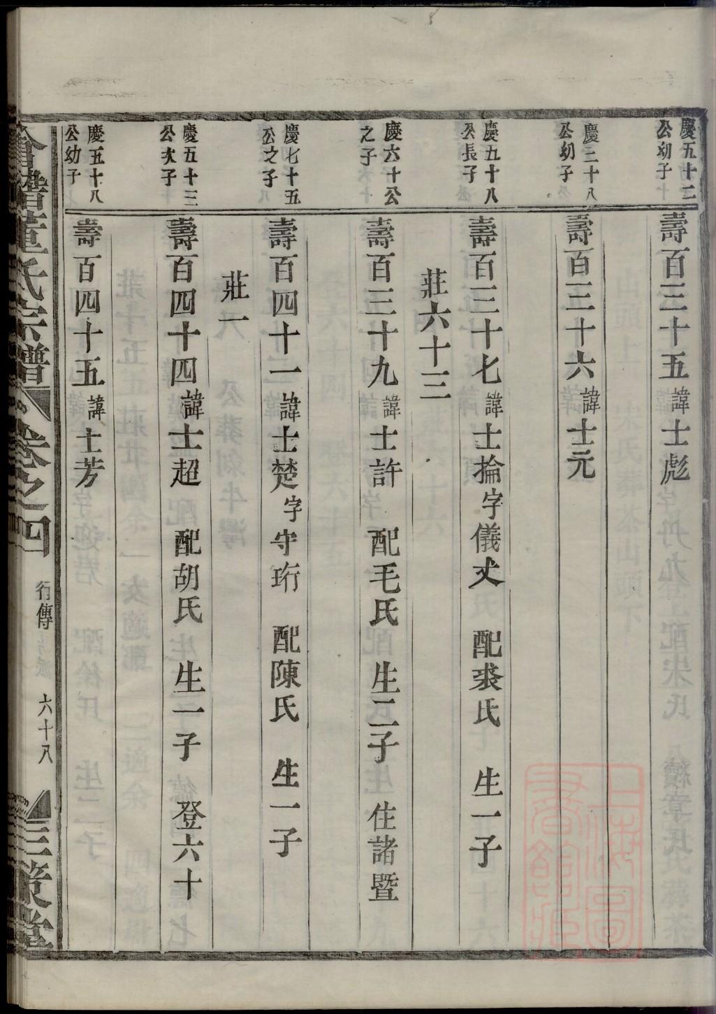 蒙氏族谱字辈查询表