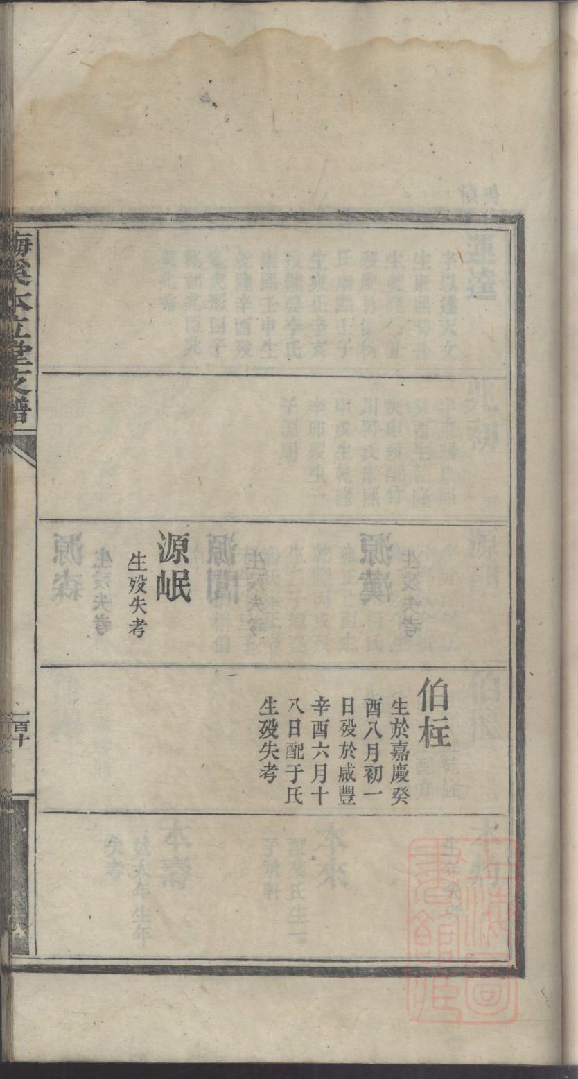 凌氏族谱图片