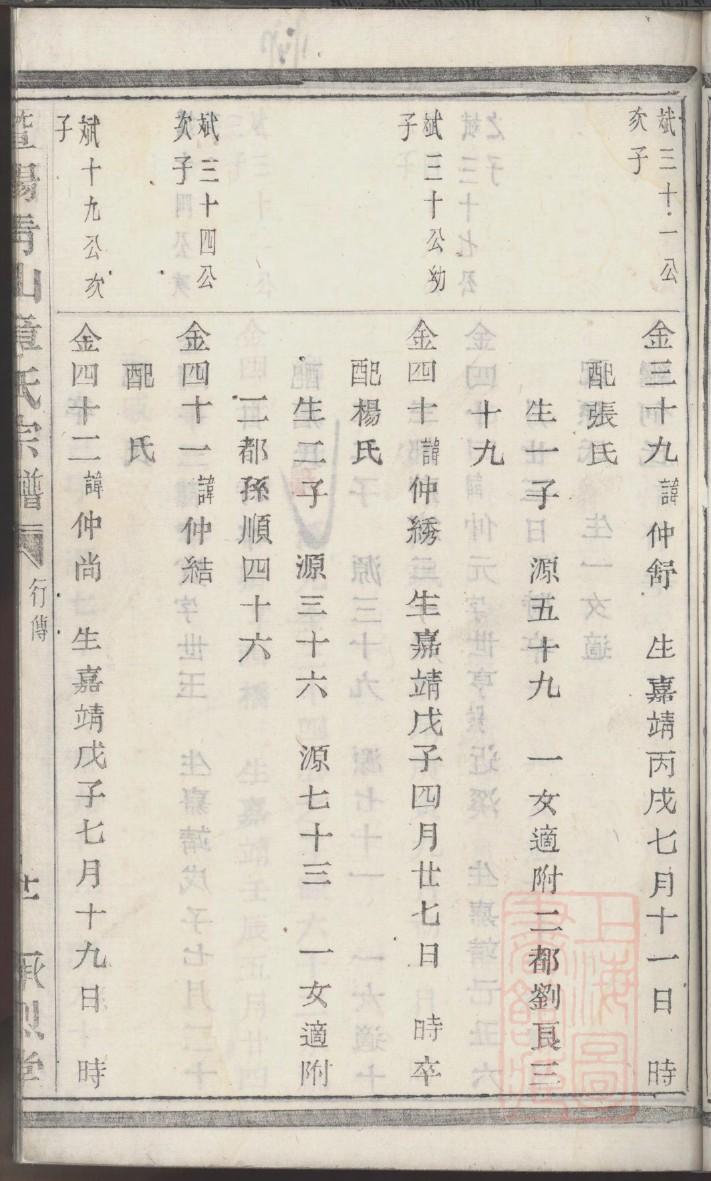 系氏族谱字辈查询表