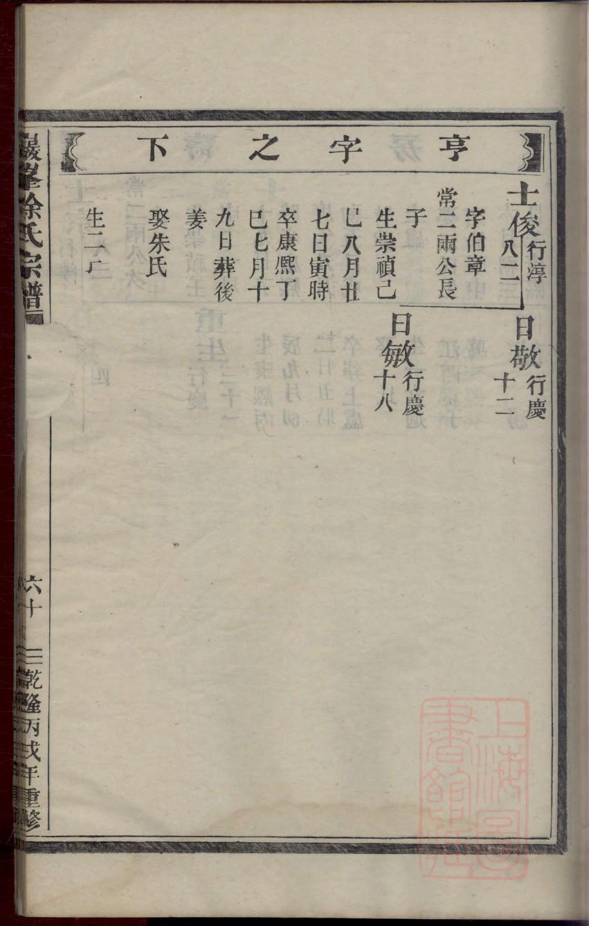 凤氏族谱图片