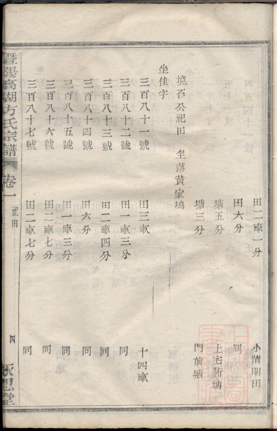余氏族谱湖北