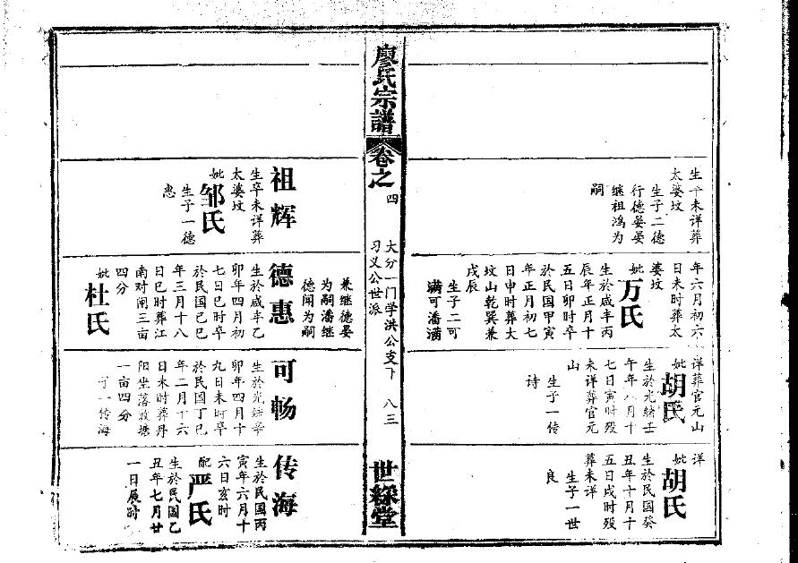 蔺姓家谱辈分表