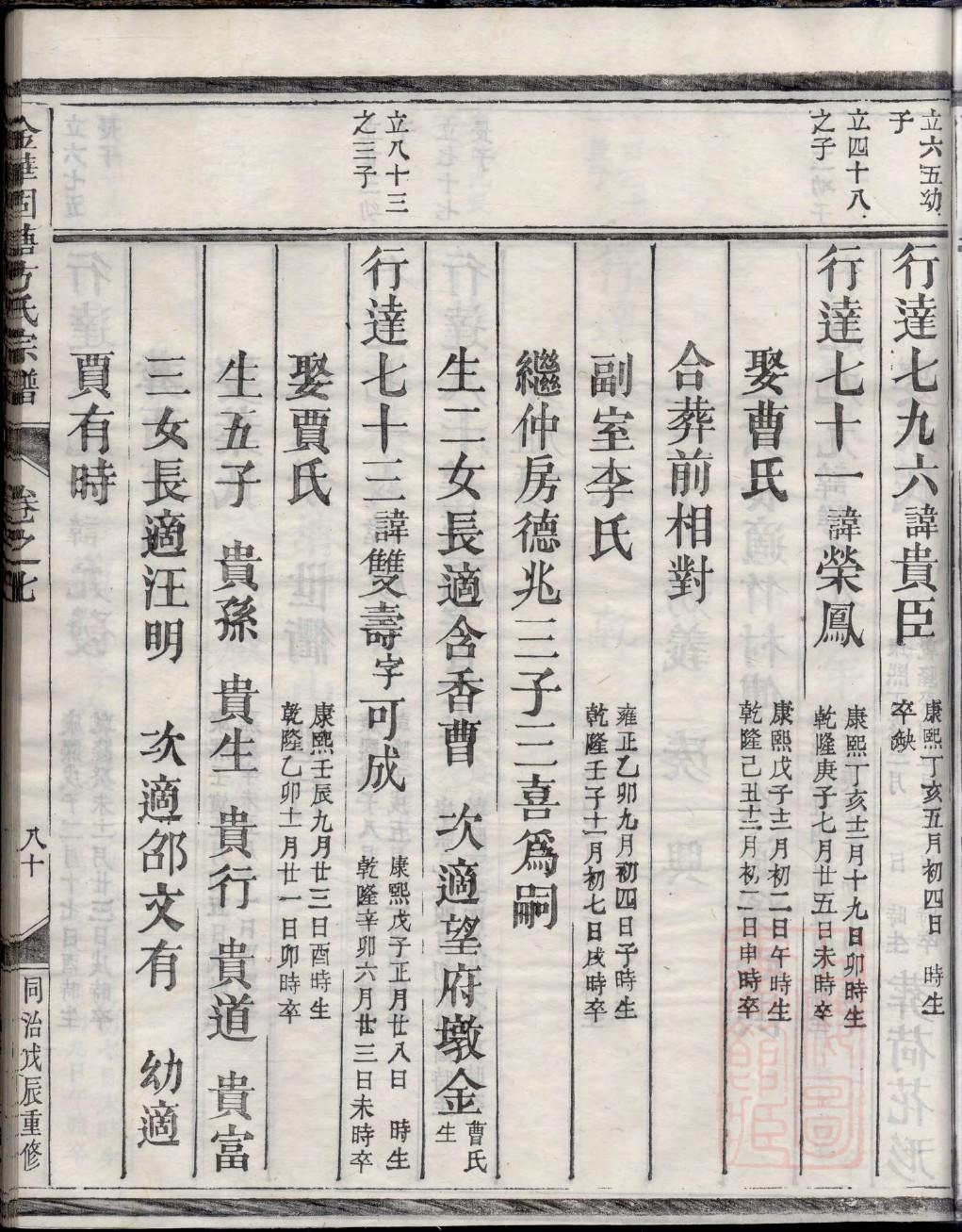 阎氏族谱安徽分支