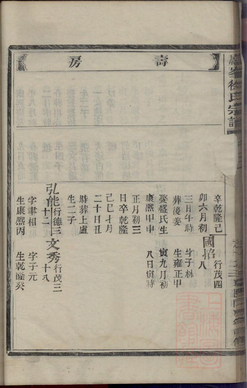 古人谢安家族族谱