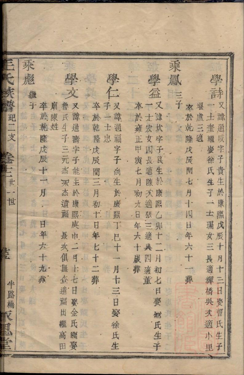 李氏族谱陕西分支