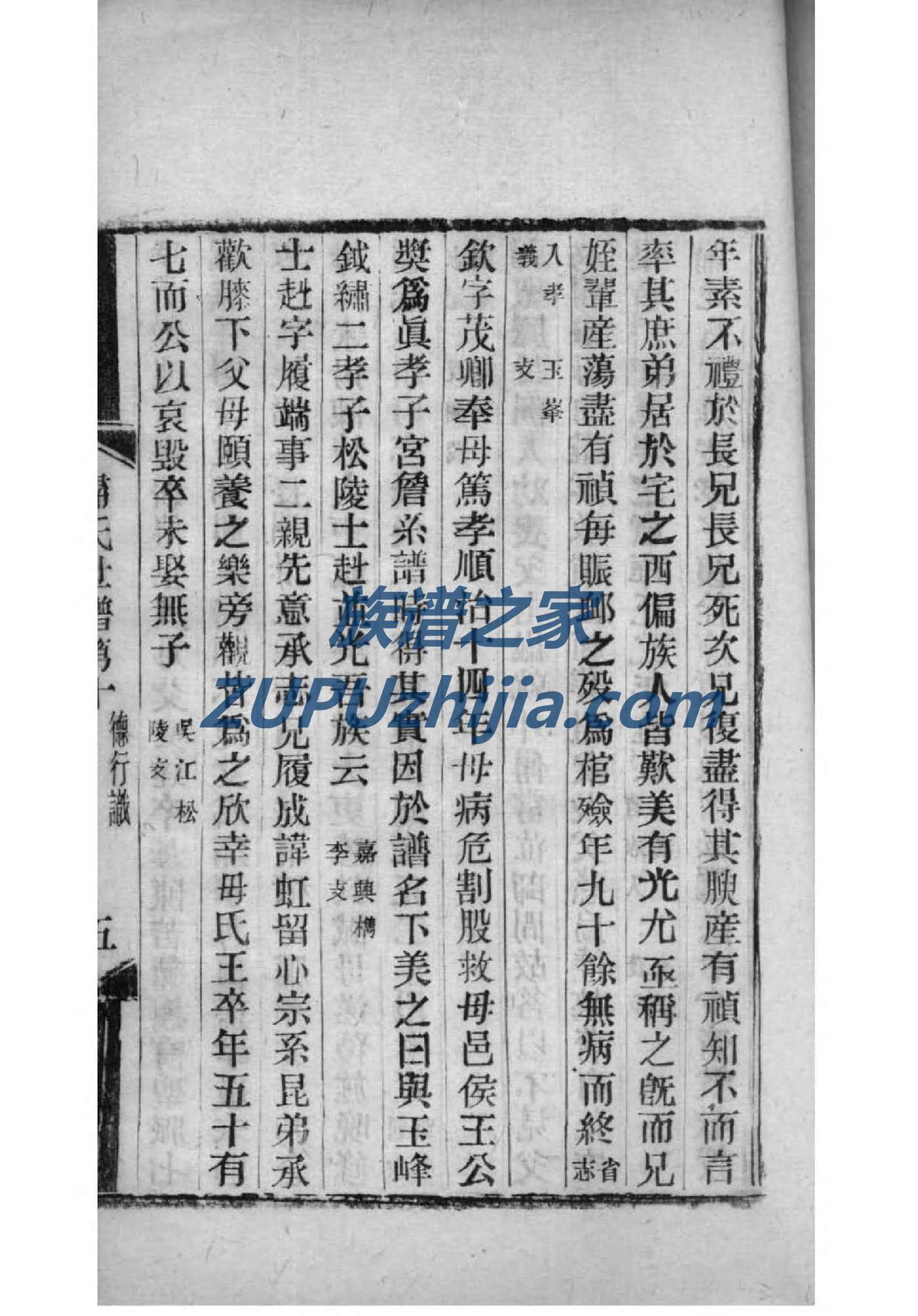 古氏族谱图片