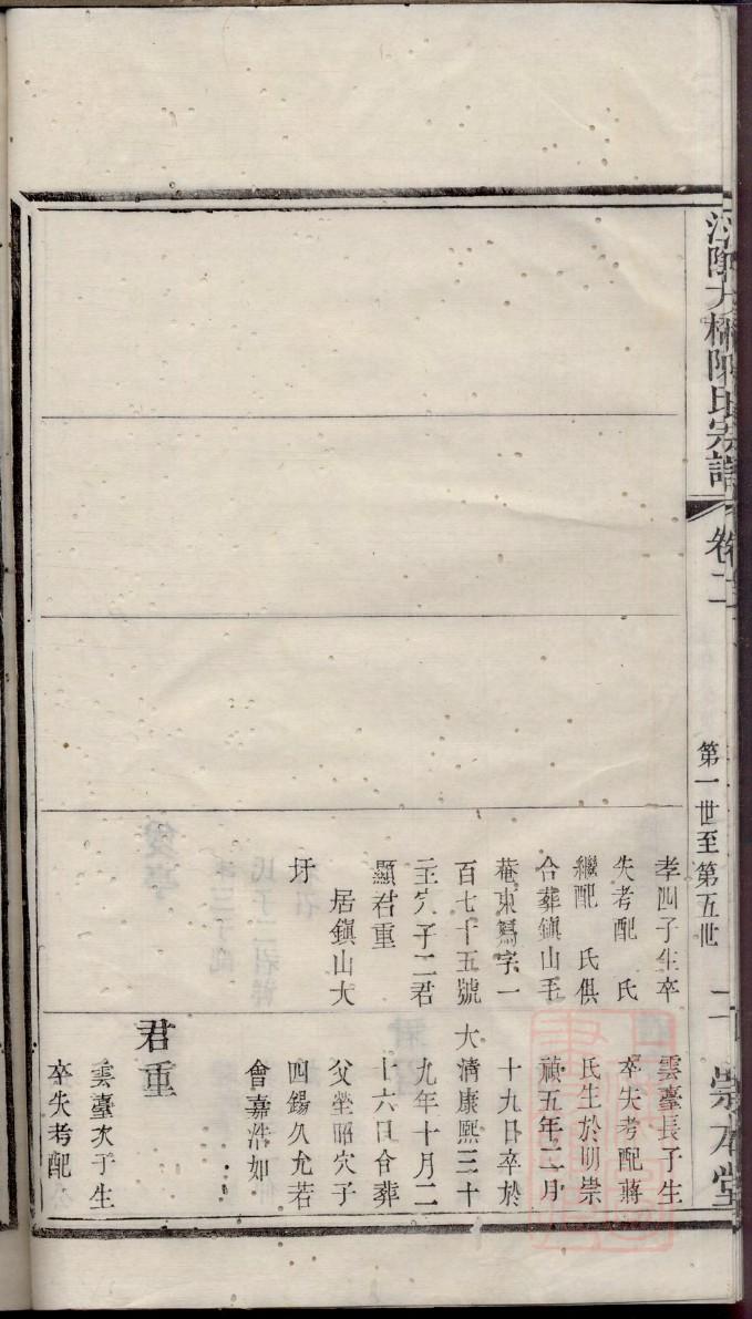 终氏家谱族谱在哪里看