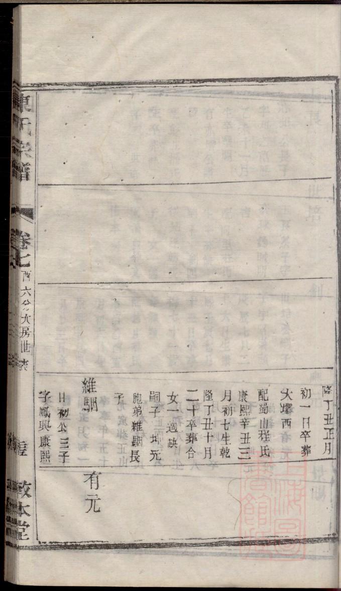 无为金氏族谱