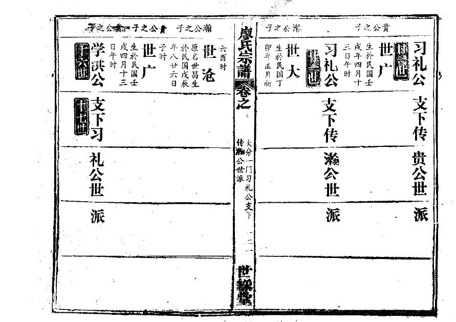 么氏族谱字辈书