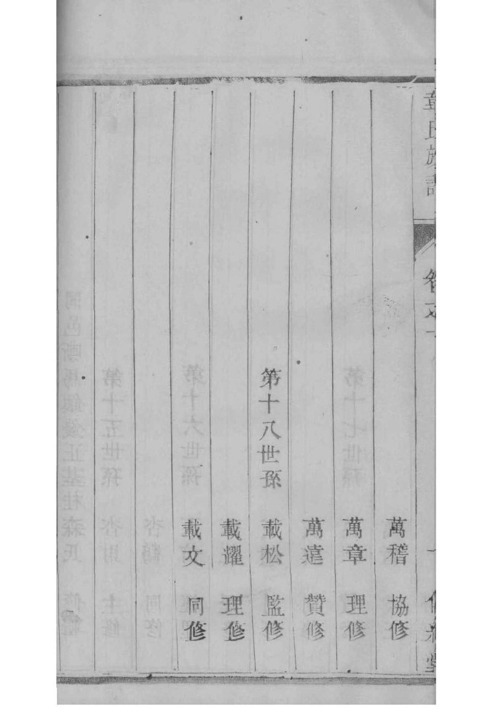上官姓排辈顺序