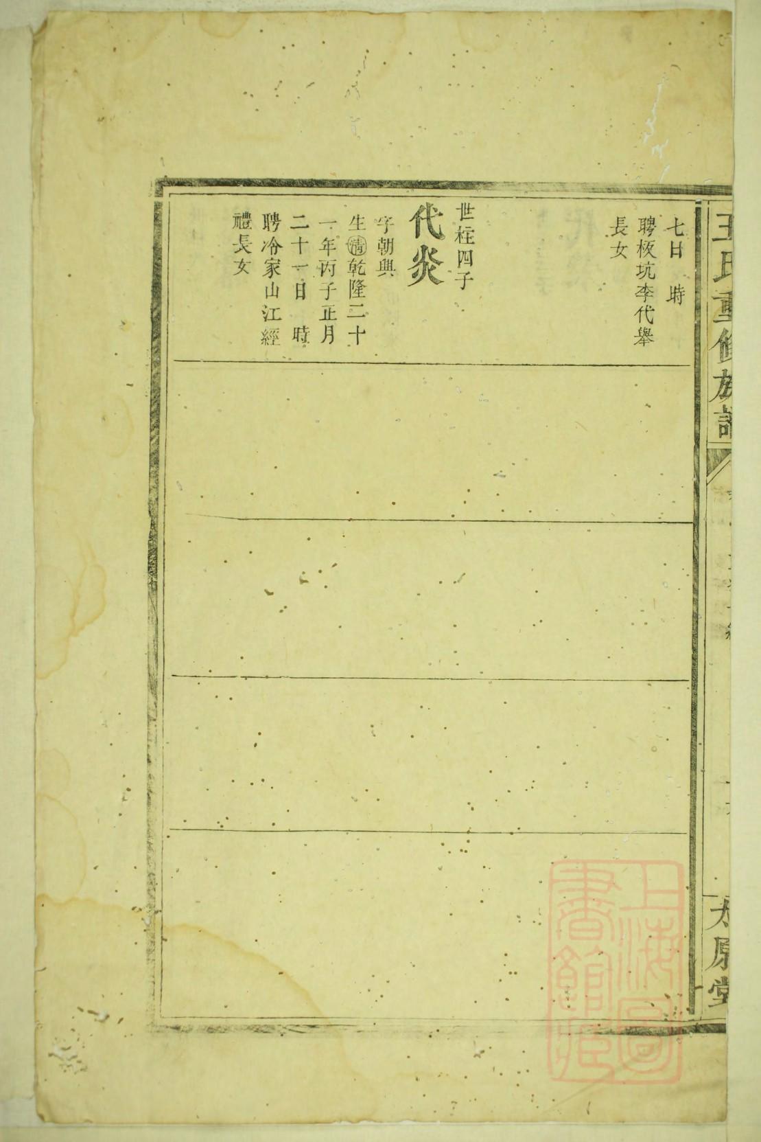 陈氏族谱重庆