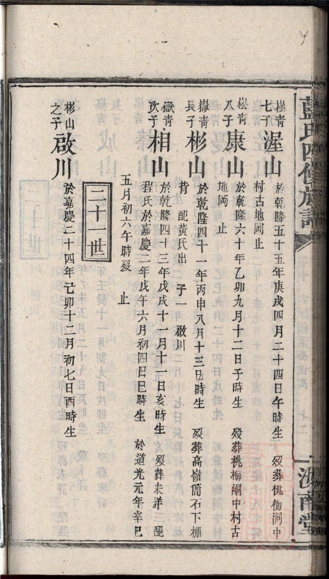 范氏家谱字辈查询江苏