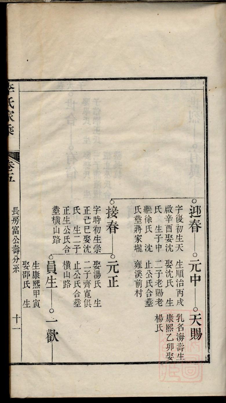 竭氏族谱十六字家训